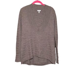 Joie Wool V Neck Minimalist Sweater XS Neutral Scandi Girl Chic